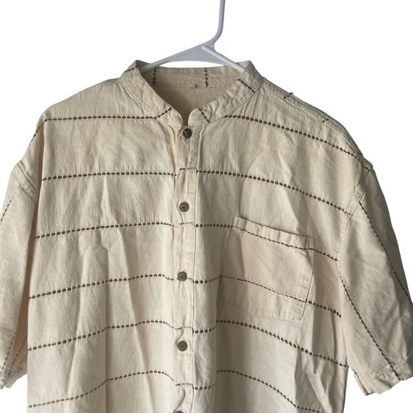 Melrom Women's Size XL Lagen Lightweight 100%‎ Cotton Hand Made Button Up Shirt - Picture 2 of 7